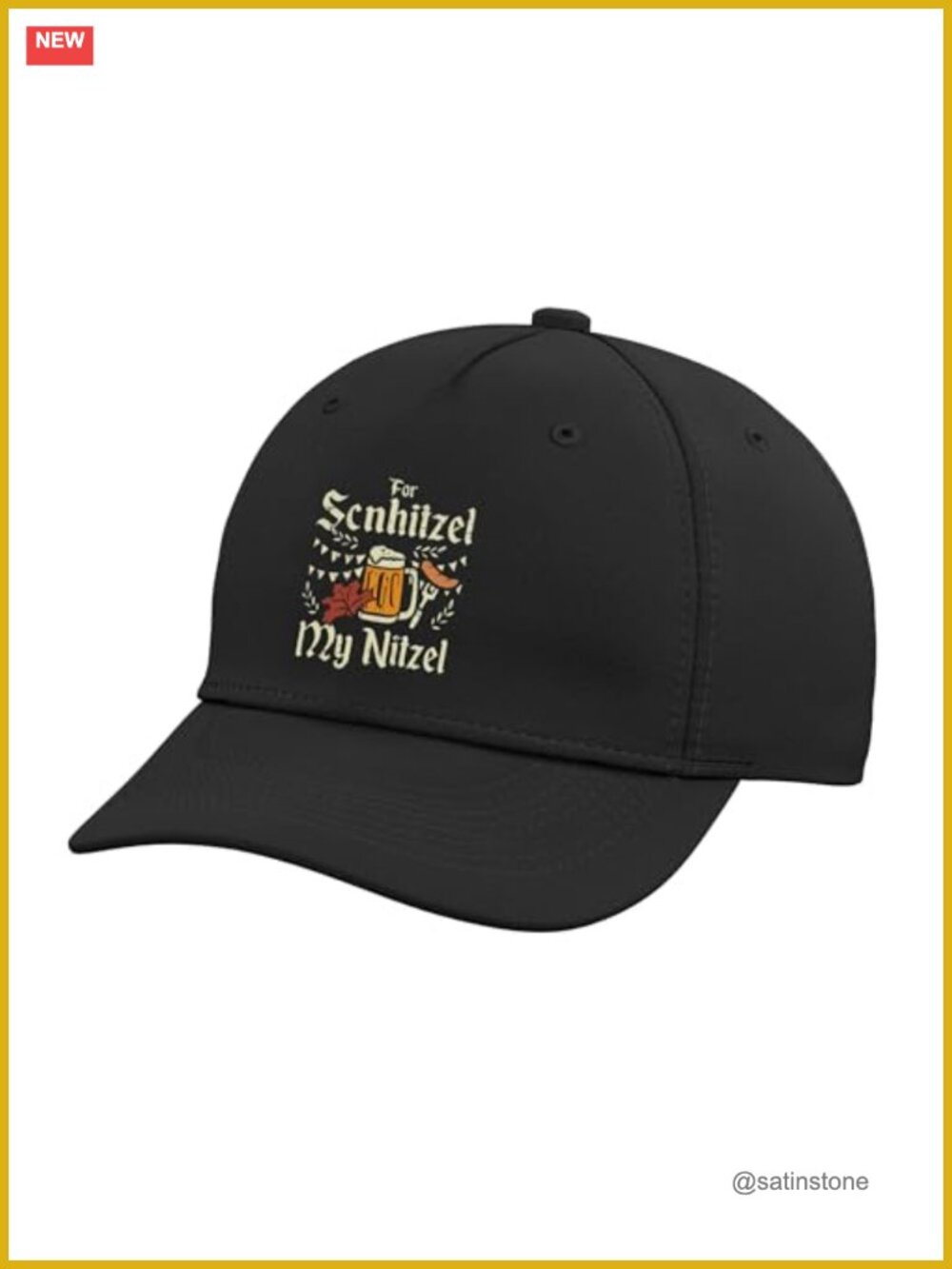 Oktoberfest Schnitzel My Nitzel Baseball Hat, Adjustable Cotton Cap